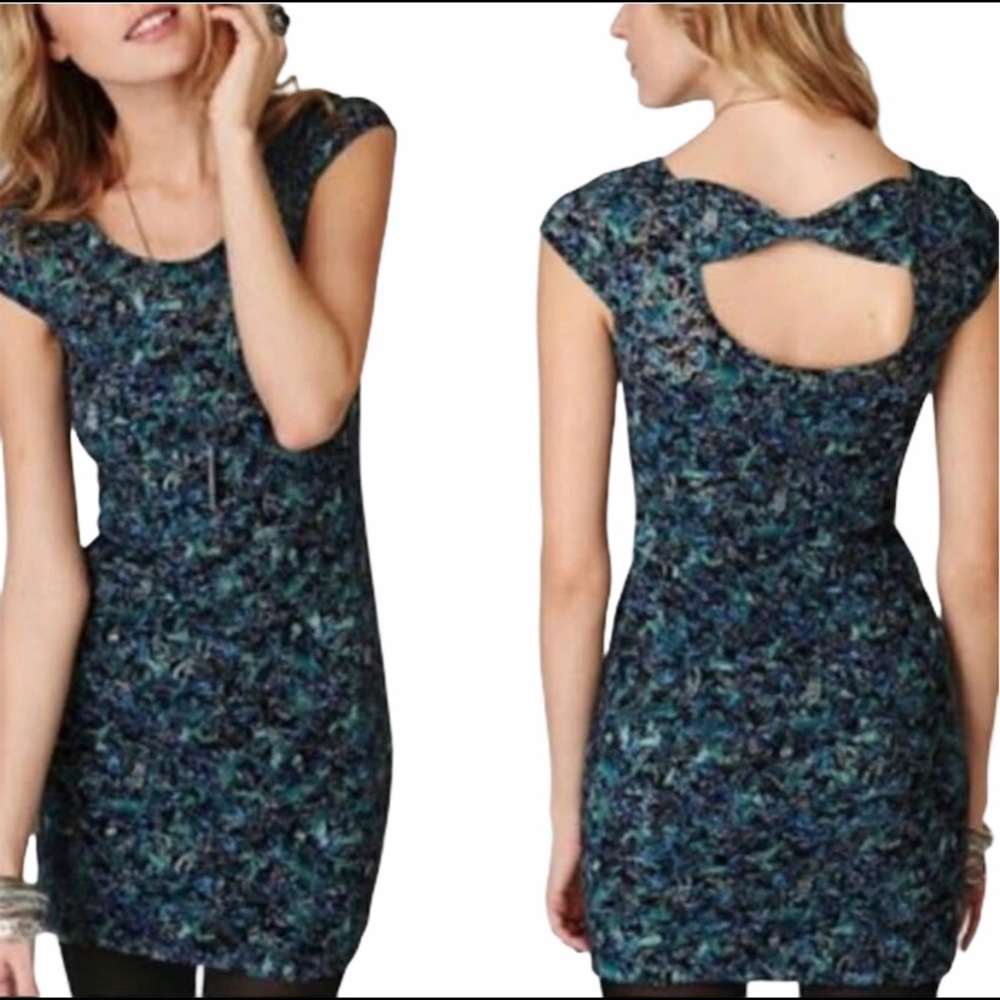 Free People Floral Bodycon Lace Dress XS